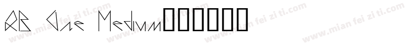 QB One Medium字体转换